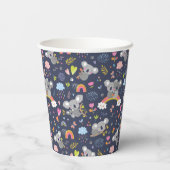 Koala Rainbow Love Pattern Papieren Bekers (Achterkant)