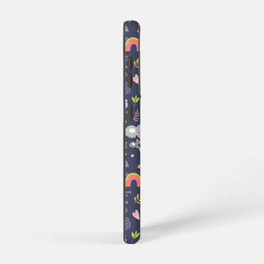 Koala Rainbow Love Pattern Samsung Galaxy Hoesje (Rechterkant)