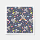 Koala Rainbow Love Pattern Servet (Voorkant)