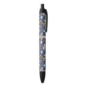 Koala Rainbow Love Pattern Zwarte Inkt Pen