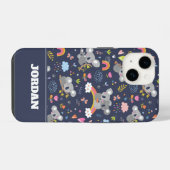 Koala Regenboog Liefde Patroon iPhone Hoesje (Achterkant horizontaal)