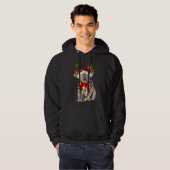 Koala Rendier Xmas Lights Vrolijk Kerstfeest Hoodie (Voorkant volledig)
