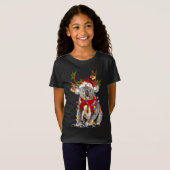 Koala Rendier Xmas Lights Vrolijk Kerstfeest T-shirt (Voorkant volledig)