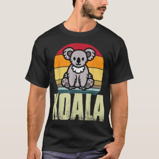 Koala Retro Cute Koala Beer Australia Koal T-shirt