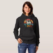 Koala Riding Unicorn Shirt, Koala Art, Love is Lov Hoodie (Voorkant volledig)