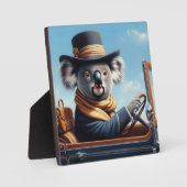 Koala Rijden Fotoplaat (Voorkant)