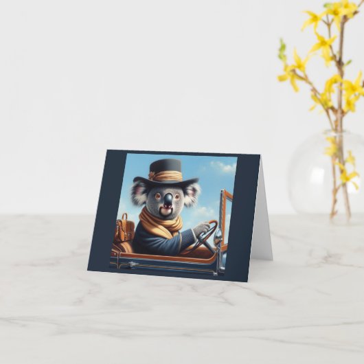 Koala Rijden Kaart (Gele Bloem)