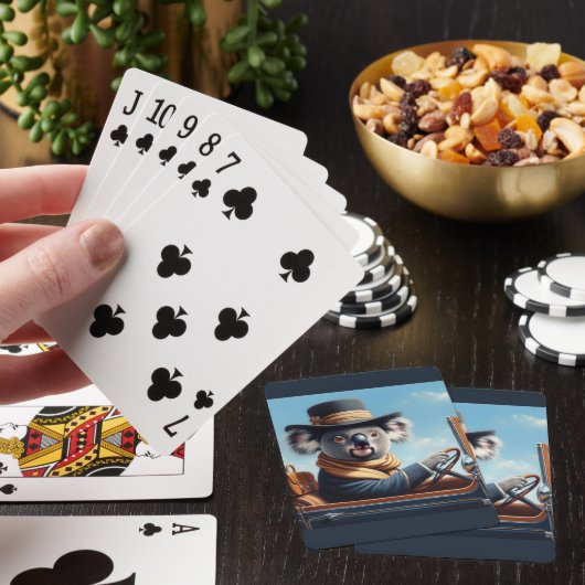 Koala Rijden Pokerkaarten (Insitu)