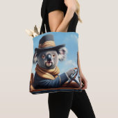 Koala Rijden Tote Bag (Dichtbij)
