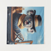 Koala Rijden Wandkleed (Voorkant (horizontaal))