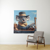 Koala Rijden Wandkleed (In situ)