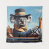 Koala Rijden Wandkleed (Voorkant)
