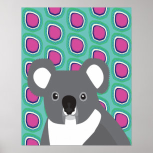 Koala Rocks Poster