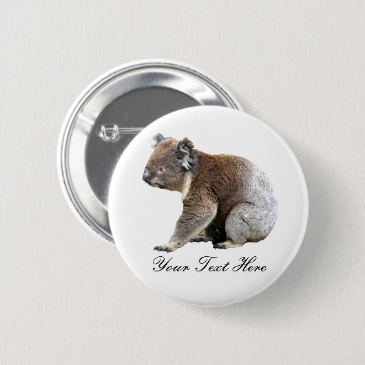 Koala Ronde Button 5,7 Cm (Voorkant /achterkant)