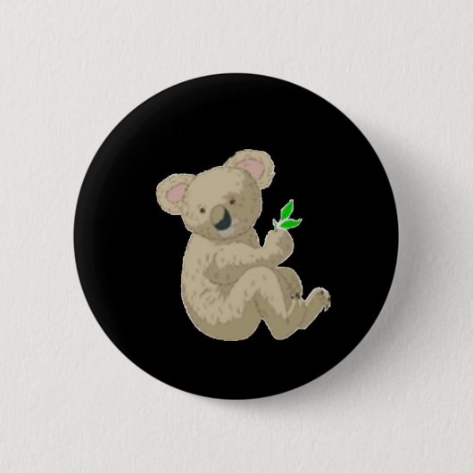 Koala Ronde Button 5,7 Cm (Voorkant)