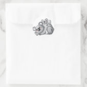 Koala Ronde Sticker (Tas)