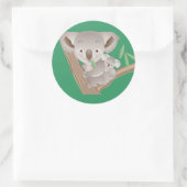 Koala Ronde Sticker (Tas)
