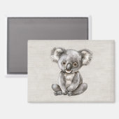 Koala Safari Dier Magneet (Voorkant / Achterkant)