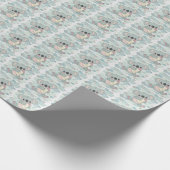 Koala Schattige Baby Pastel Waterverf Patroon Cadeaupapier (Hoek)