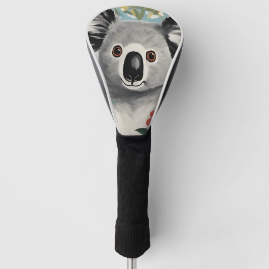 Koala Schilderij Golfheadcover (Voorkant)