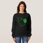 Koala Shamrock Heart C Leaf St Patrick's Day Trui (Voorkant volledig)