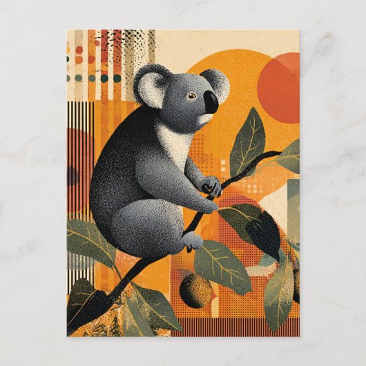 Koala Sitting in a Tree Briefkaart (Voorkant)