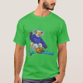 Koala Skier Skibril Ski T-shirt (Voorkant)