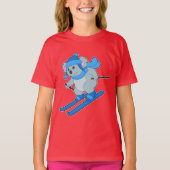 Koala Skier Wintersport T-shirt (Voorkant)
