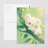 Koala slaapt op boomtak in zonovergoten bos briefkaart (Voorkant / Achterkant)