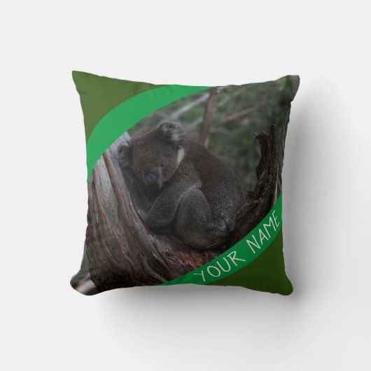 Koala Slapend In Een Boom Australië Kussen (Voorkant)