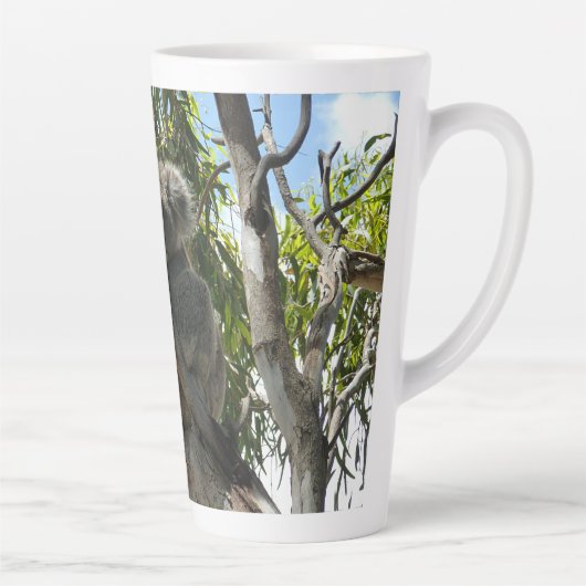 Koala - Sleeping Gift Labels Latte Mok (Rechts)