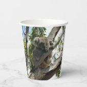 Koala - Sleeping Gift Labels Papieren Bekers (Achterkant)