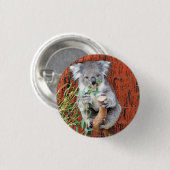 Koala Snack Time Badge Ronde Button 3,2 Cm (Voorkant /achterkant)