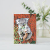 Koala Snack Time Briefkaart (Staand voorkant)