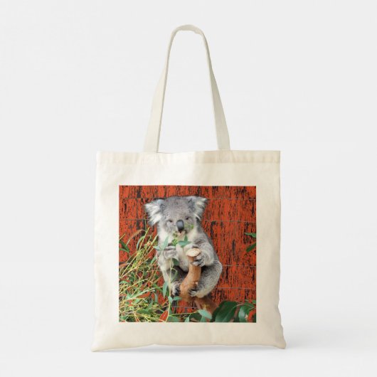 Koala Snack Time Budget Canvas tas (Achterkant)
