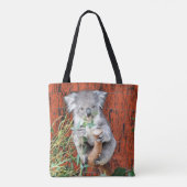 Koala Snack Time Canvas tas (Achterkant)