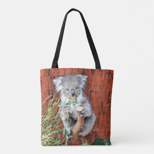 Koala Snack Time Canvas tas (Achterkant)