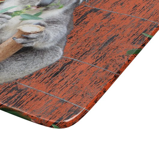 Koala Snack Time Glass Choping Board Snijplank (Hoek)