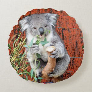 Koala Snack Time Round Cushion Rond Kussen