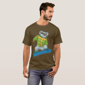 Koala Snowboarder Snowboard T-shirt (Voorkant volledig)