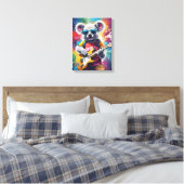 Koala speelt gitaar, rock graffiti canvas afdruk (Insitu (Slaapkamer))