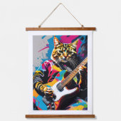 Koala speelt gitaar, rock graffiti hangend wandkleed (Voorkant 3)