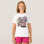 koala spelen pickleball t-shirt (Voorkant volledig)