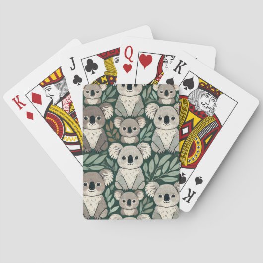 Koala-spelkaarten Pokerkaarten (Achterkant)
