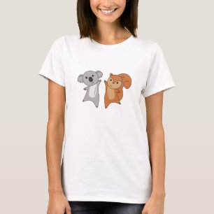 Koala Squirrels spoelen Kinder overvallen T-shirt