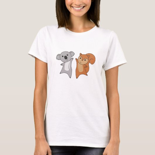 Koala Squirrels spoelen Kinder overvallen T-shirt (Voorkant)