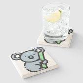 Koala Stenen Onderzetter (Zijkant)