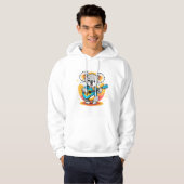 Koala Strumming een gitaar Hoodie (Voorkant volledig)