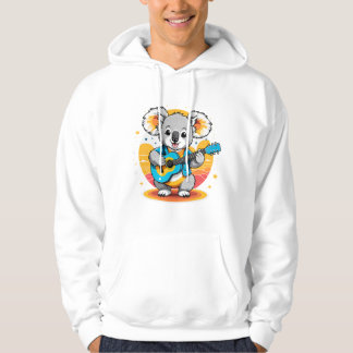 Koala Strumming een gitaar Hoodie