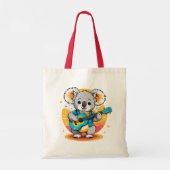 Koala Strumming een gitaar Tote Bag (Achterkant)